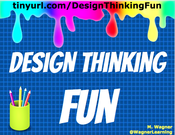 design thinking fun colorful poster