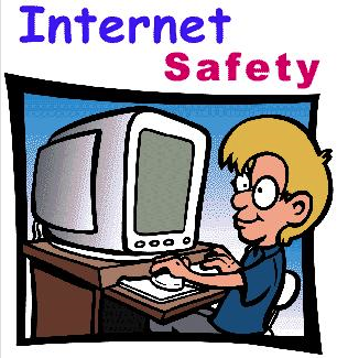 internet safety shows a boy at a computer